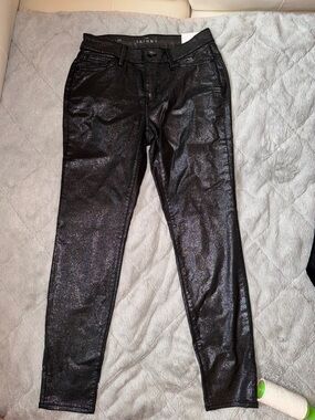 The Skinny Coated Black Skinny Jeans